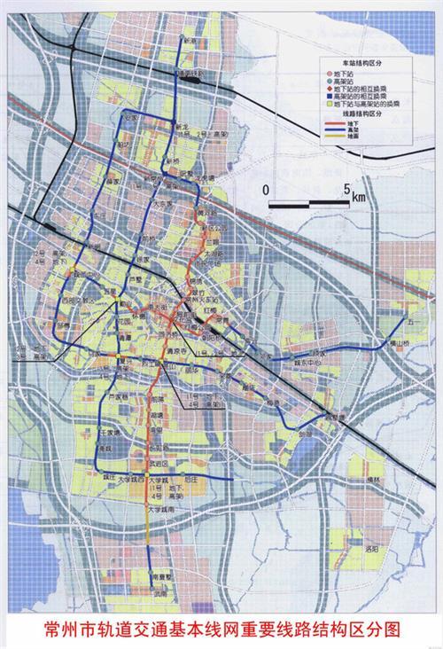 常州地铁线路图，常州地铁规划哪些线路（但是没有直达机场的线路稍显遗憾。）