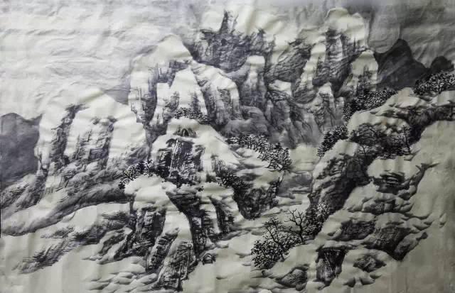 100幅山水雪景的画法，写意国画雪景的画法