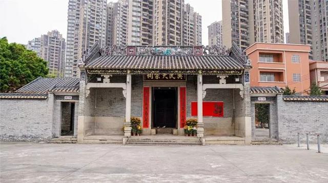 家族祠堂设计图，艺术祠堂手绘设计
