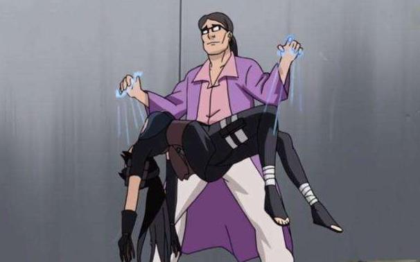 火影忍者小樱被佐助用蛇缠住，鸣人被大蛇丸一口吞下