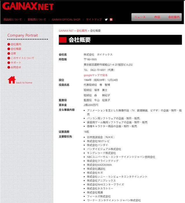 GAINAX，gainax退社