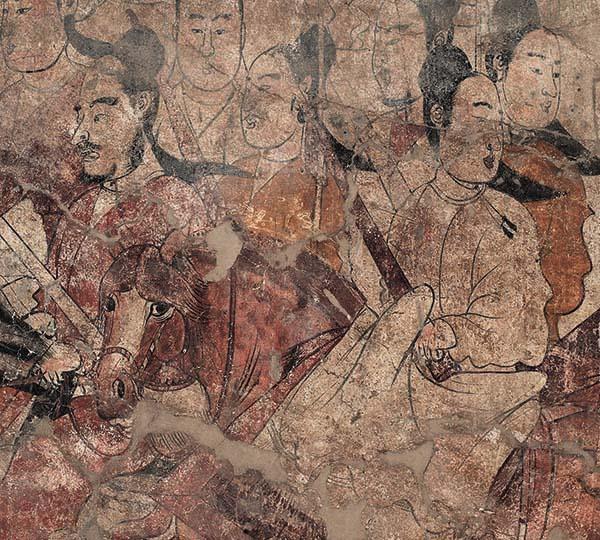 唐代墓室壁画作品，已成为国潮中顶流IP。唐代壁画临摹绘画作品收藏热