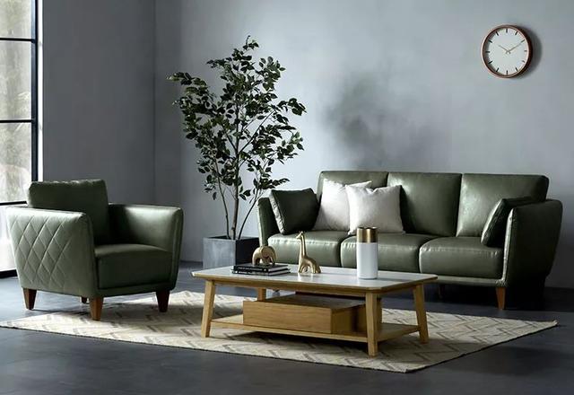 客厅皮沙发轻奢，一款精致的皮沙发能让客厅美得不像话