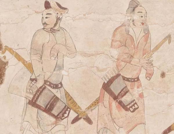 唐代墓室壁画作品，已成为国潮中顶流IP。唐代壁画临摹绘画作品收藏热