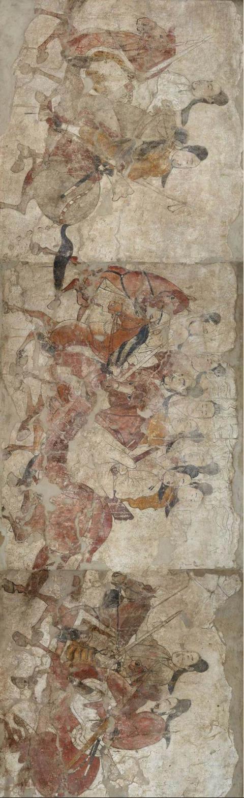 唐代墓室壁画作品，已成为国潮中顶流IP。唐代壁画临摹绘画作品收藏热