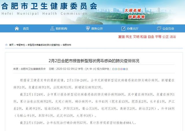 合肥市疑似病例最新数据，开学核酸检测1例样本疑似异常