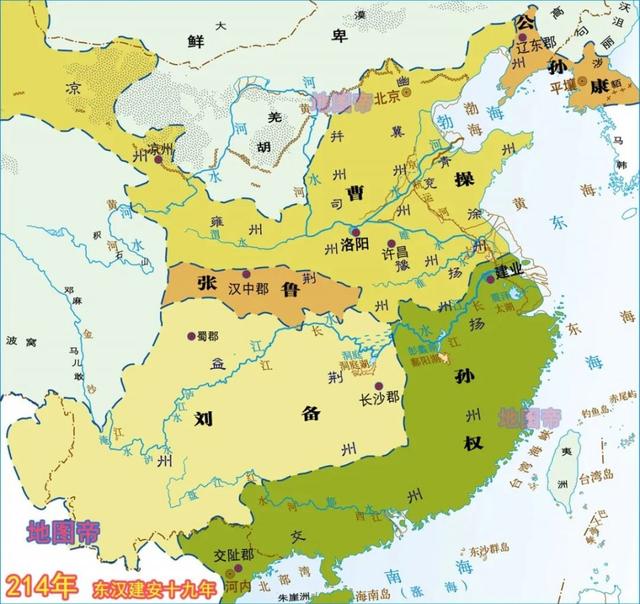 三国地图变迁图，一口气看完15幅地图