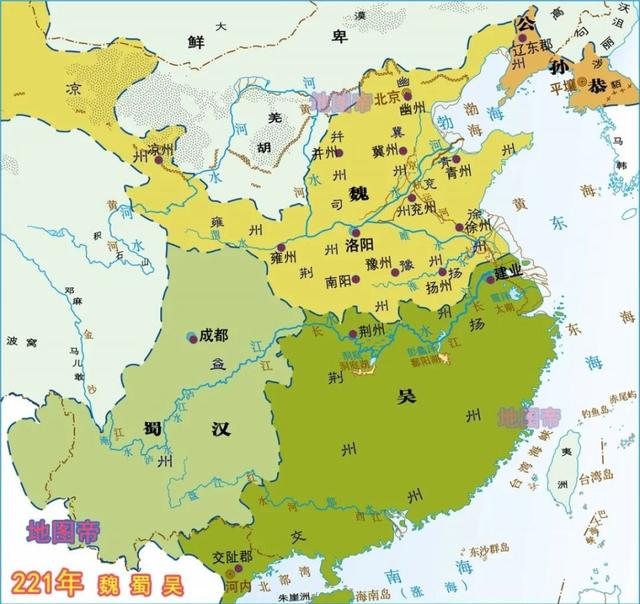 三国地图变迁图，一口气看完15幅地图