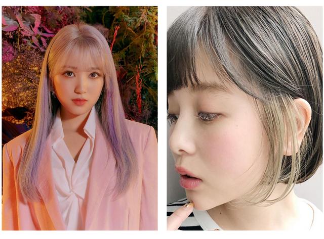 各类漫画发型，挂耳染漫画刘海