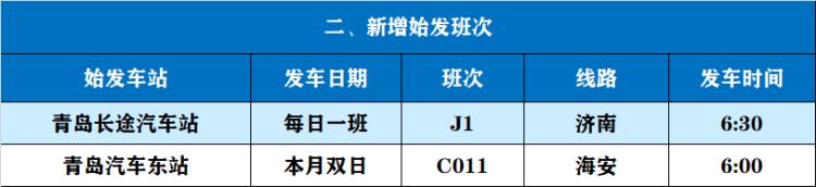 青岛汽车站时刻表，最新青岛汽车客运总站时刻表