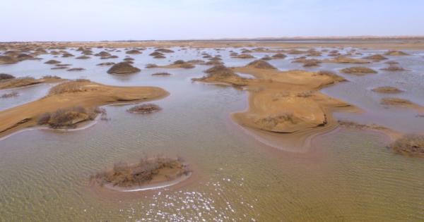 腾格里沙漠最具体的位置在哪儿，腾格里沙漠有个奇怪的湖