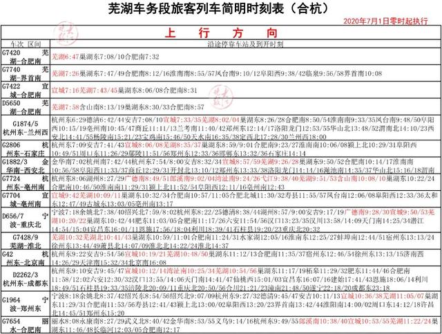 含山南站高铁时刻表，时刻表来了含山南站