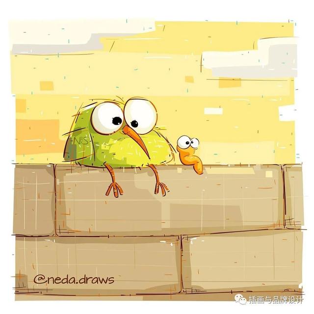 富有创意的儿童插画，插画超级软萌可爱的儿童插画