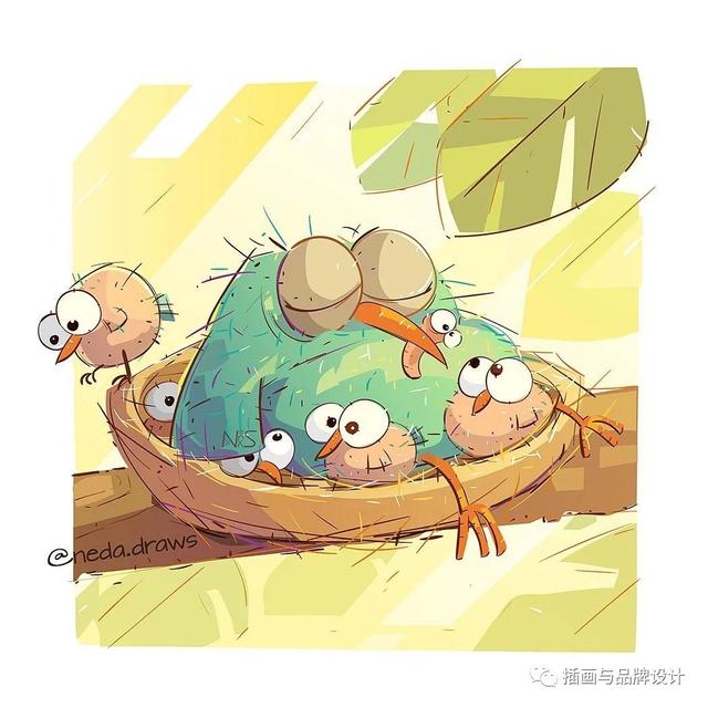 富有创意的儿童插画，插画超级软萌可爱的儿童插画