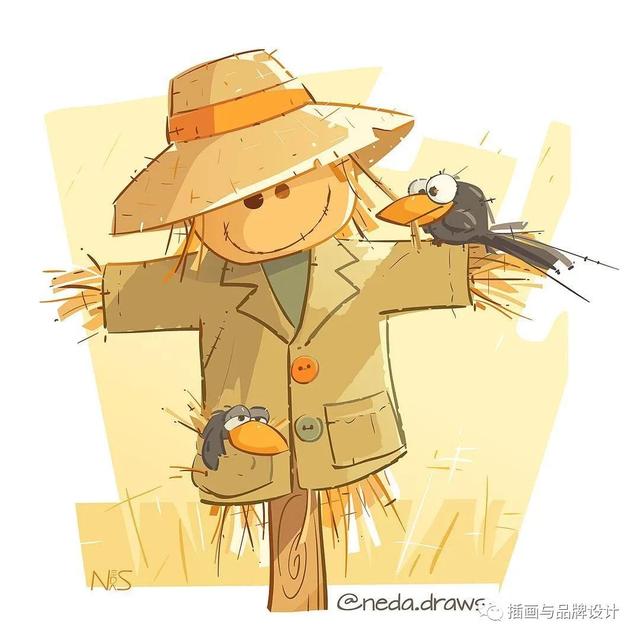 富有创意的儿童插画，插画超级软萌可爱的儿童插画