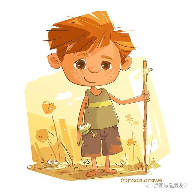富有创意的儿童插画，插画超级软萌可爱的儿童插画
