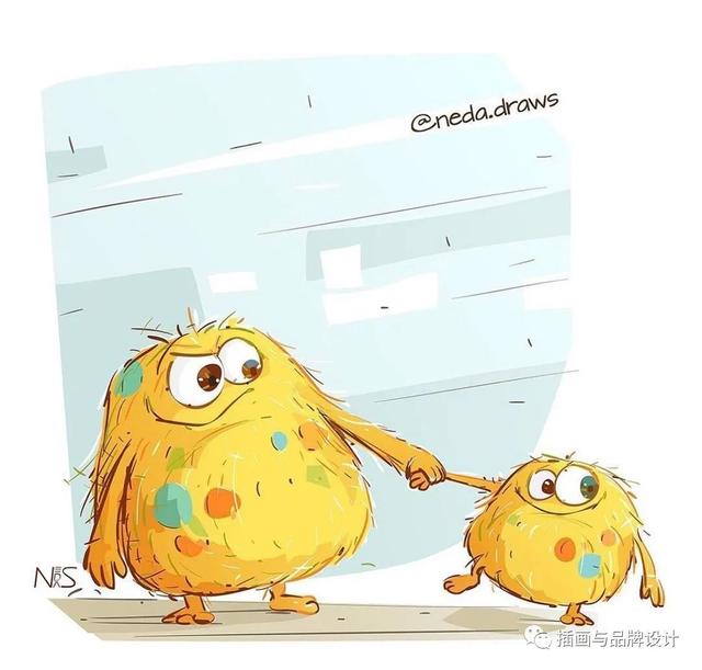 富有创意的儿童插画，插画超级软萌可爱的儿童插画