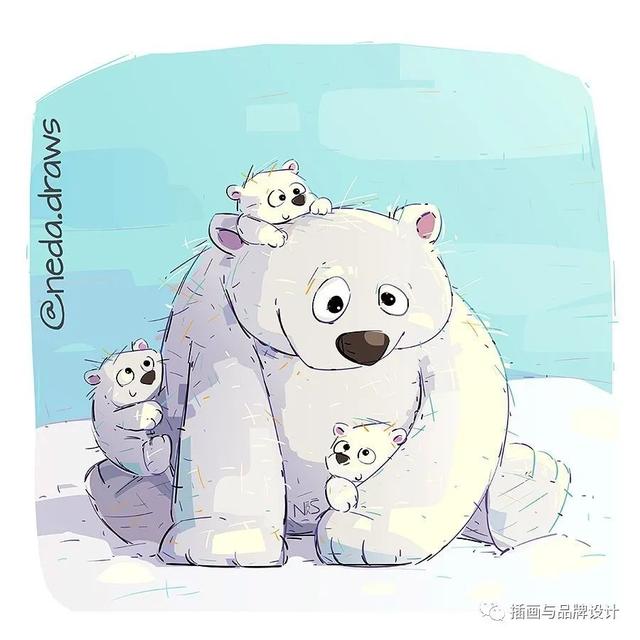 富有创意的儿童插画，插画超级软萌可爱的儿童插画