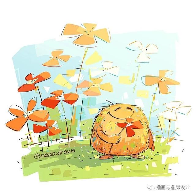 富有创意的儿童插画，插画超级软萌可爱的儿童插画