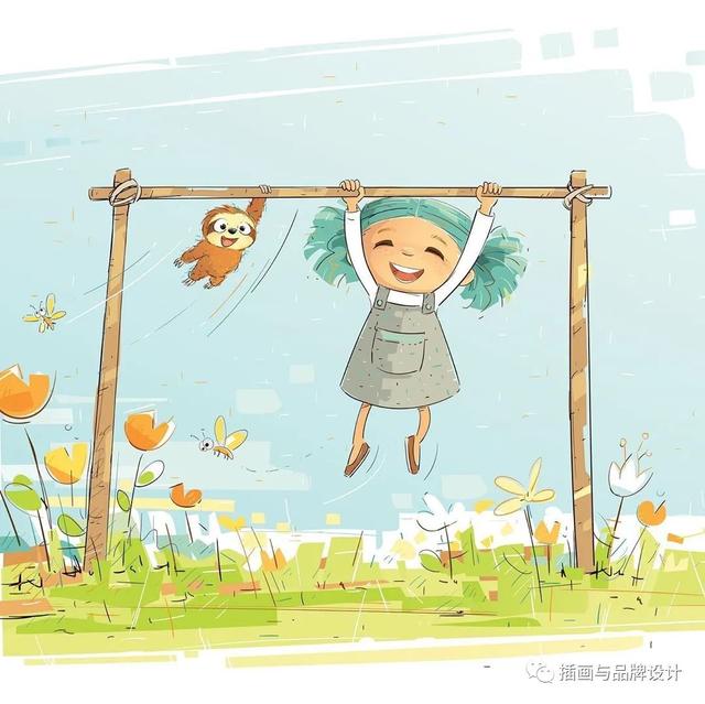 富有创意的儿童插画，插画超级软萌可爱的儿童插画