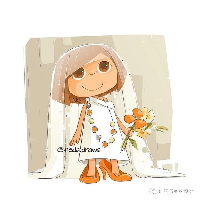 富有创意的儿童插画，插画超级软萌可爱的儿童插画