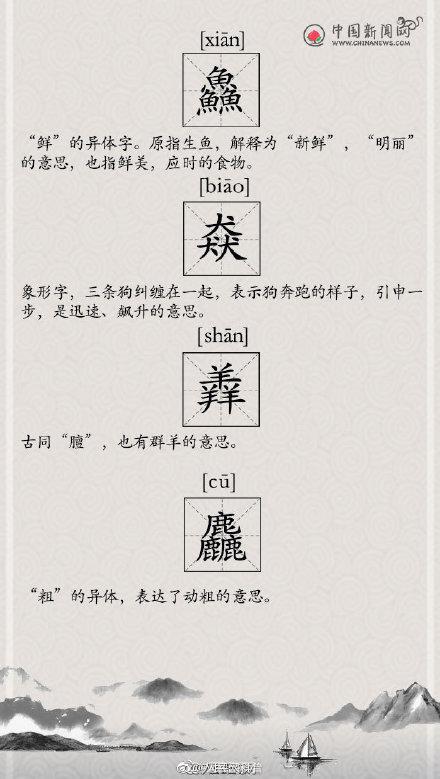 那些超级难读的生僻字，扫盲帖这些生僻字