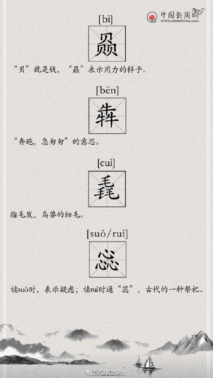 那些超级难读的生僻字，扫盲帖这些生僻字