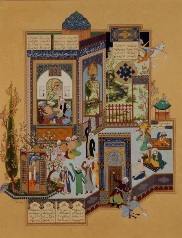 印度细密画作品欣赏，古印度细密画及手稿