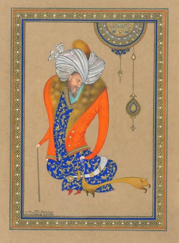 印度细密画作品欣赏，古印度细密画及手稿