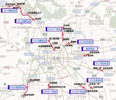  进京高速最佳路线图，张家口将新增一条进京高速