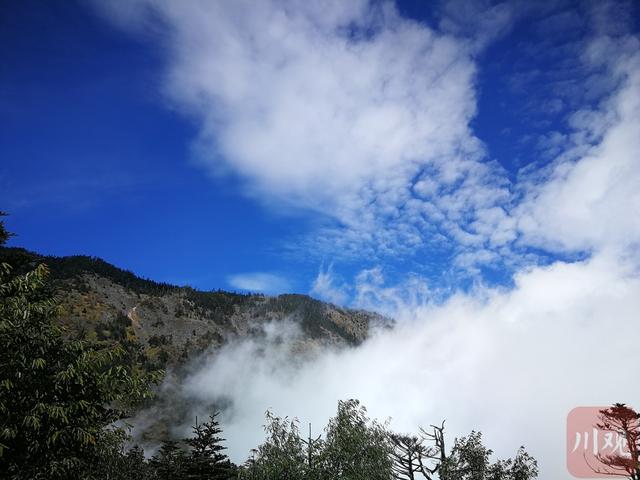 瓦屋山对比螺髻山，在层林叠翠和蓝天白云中感受时间静止