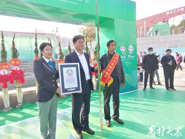 最长的章丘大葱，章丘大葱刷新世界吉尼斯葱高纪录