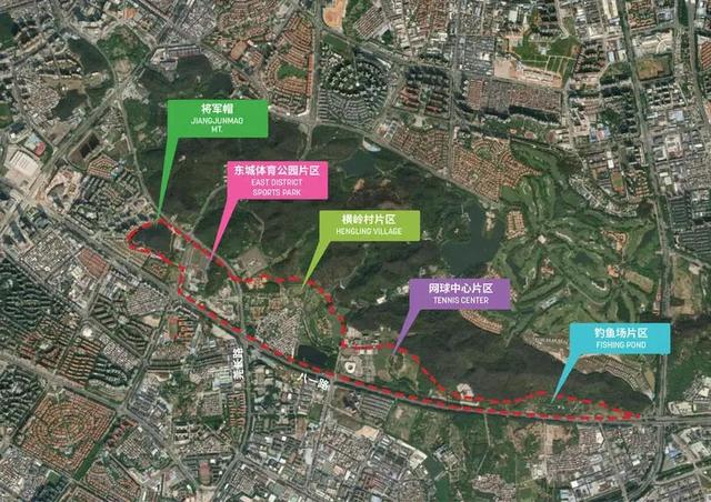 东莞城区改造规划图，东莞中心城区有大动作