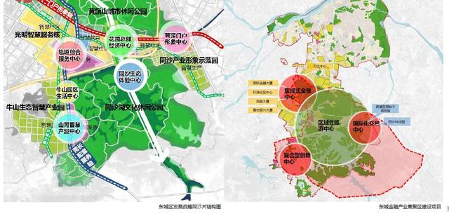 东莞城区改造规划图，东莞中心城区有大动作