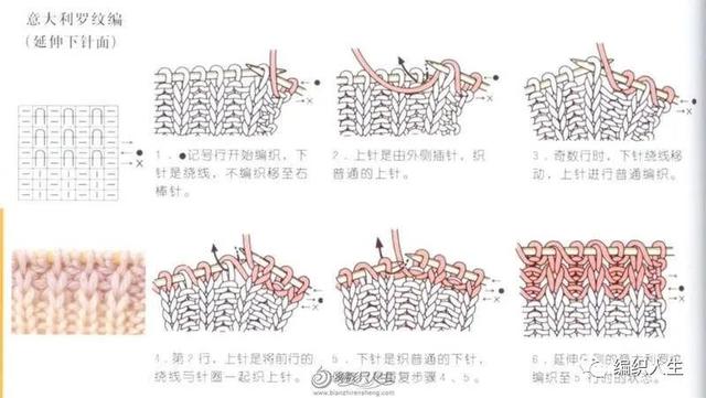 元宝针加针减针花样教程，传统却时尚的元宝针