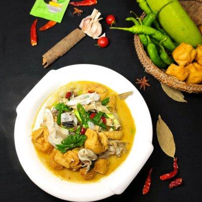 鱼头焖豆腐怎么焖的，老少皆宜的鱼头焖豆腐