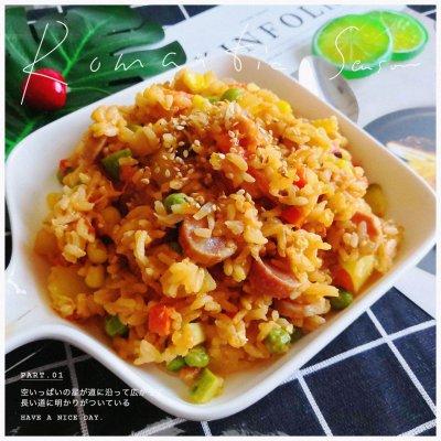 简单美食做法番茄饭，简单好吃的厨房小白菜谱