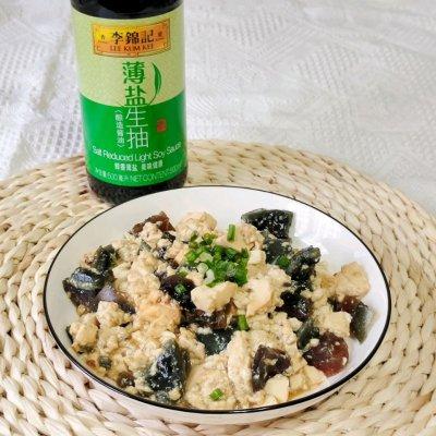 内酯豆腐皮蛋做法凉拌，皮蛋拌内酯豆腐最正确的做法