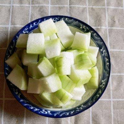 冬瓜皮蛋丝瓜汤，饕餮美味视觉盛宴