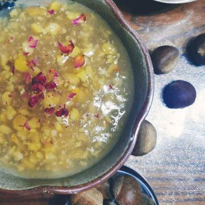 怎样做栗子羹好吃，给妈妈做道菜#桂花鲜栗羹