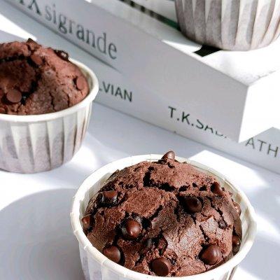 巧克力玛芬蛋糕，奶油巧克力玛芬蛋糕