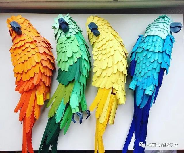纸雕作品半立体简单，手作超乎想象的纸雕艺术