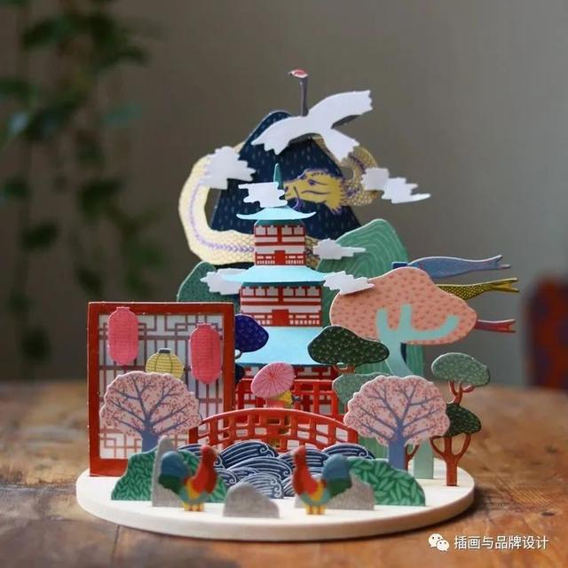 纸雕作品半立体简单，手作超乎想象的纸雕艺术