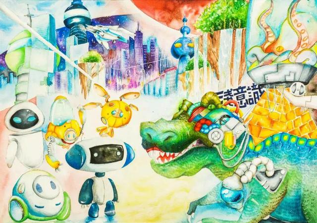 未来的科幻主题绘画简单，科幻画主题系列作品20张