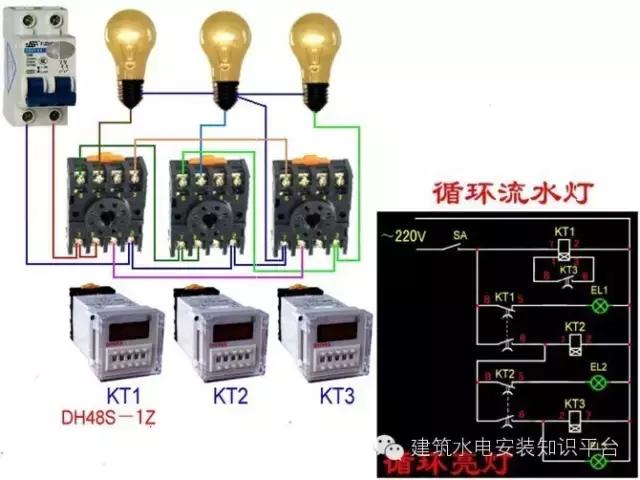 简单日光灯连接电路图，家庭常用日光灯接线图与接线方法