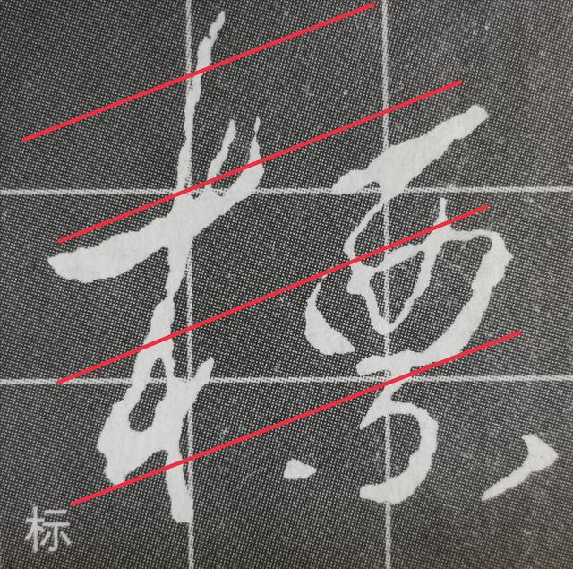 虽字圣教序写法，集王圣教序字形结构例举