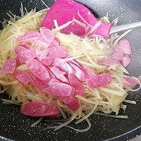 土豆丝炒火腿丝怎么做好吃，火腿土豆丝简单的美味