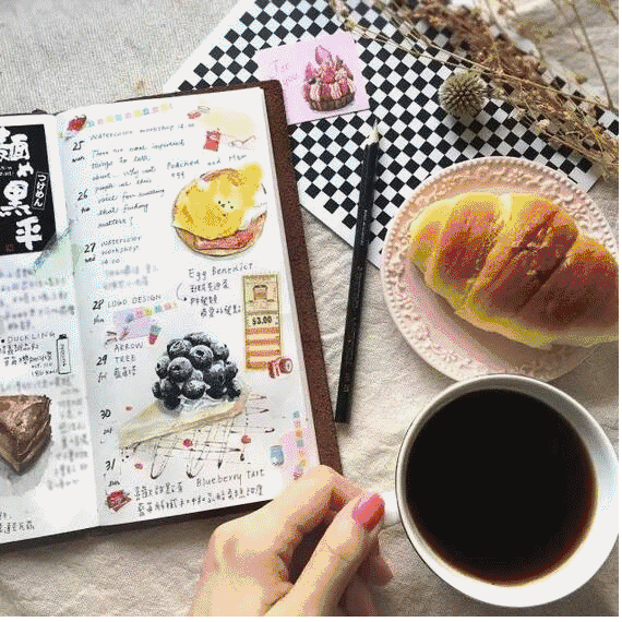 手帐怎么做才可爱，手账本怎么画简单可爱教程