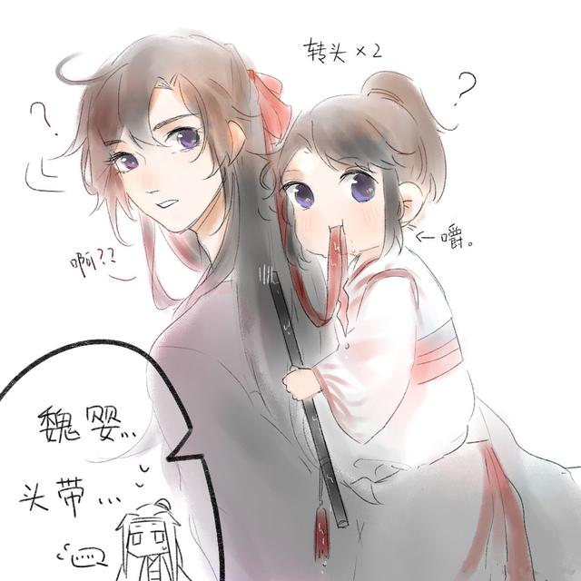 魔道祖师绘画q版金凌和思追，魔道祖师Q版萌图来袭