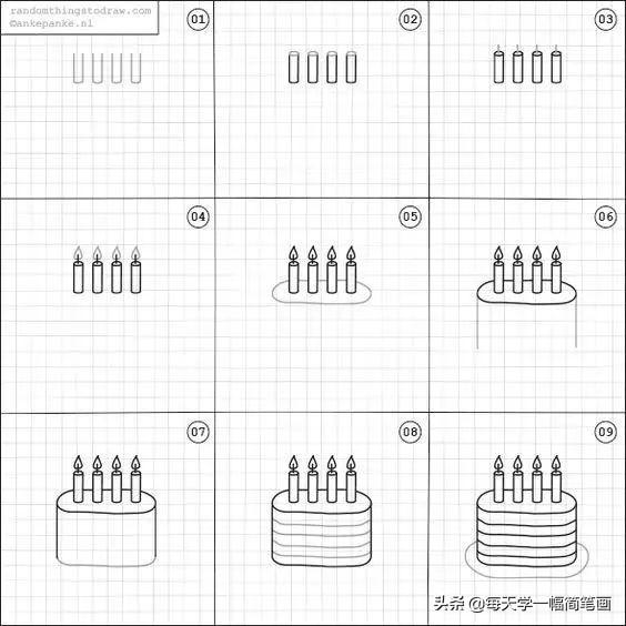 一张简单又漂亮的画，漂亮又简单的简笔画教程（简单又好看的线条画#一支笔画出你的世界）